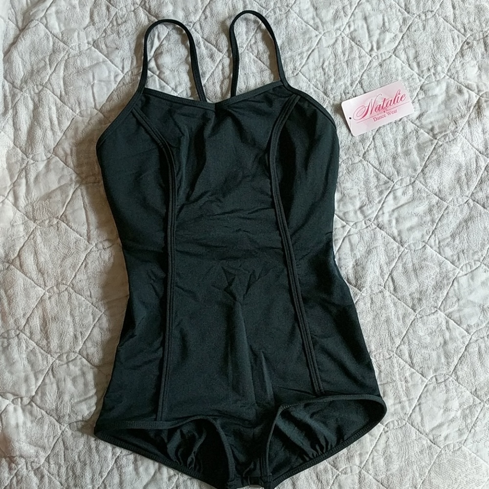 NWT Natalie Dance Wear Curvy Fit Leotard Small